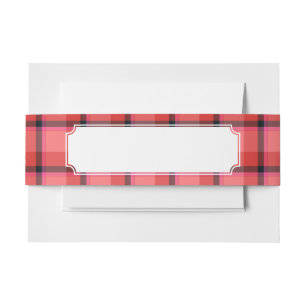 Tartan-Entwurf Einladungsbanderole