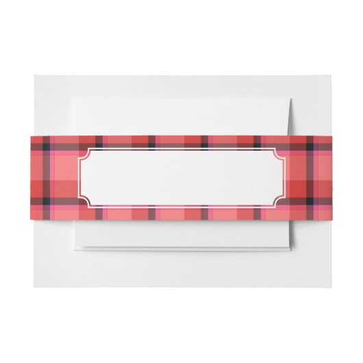 Tartan-Entwurf Einladungsbanderole (Vorderseite Beispiel)
