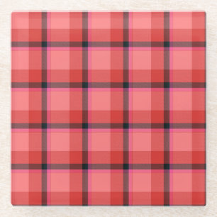 Tartan-Entwurf Glasuntersetzer