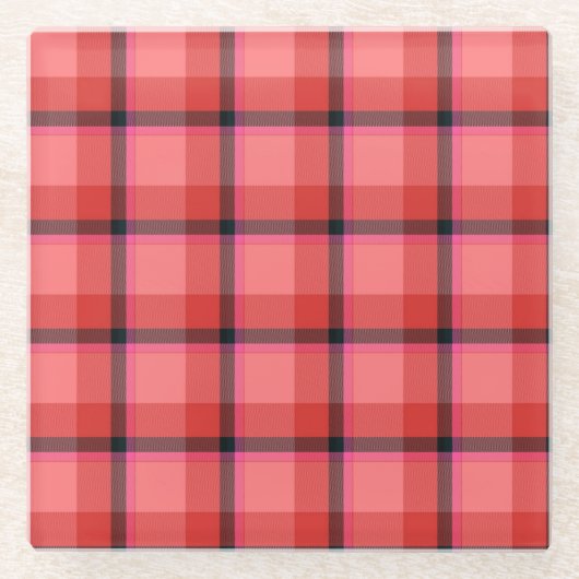 Tartan-Entwurf Glasuntersetzer (Vorderseite)