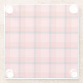 Tartan-Entwurf Glasuntersetzer (Rückseite)