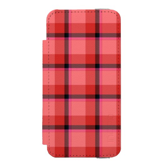 Tartan-Entwurf Incipio iPhone Geldbeutel-Hülle (Folio Vorderseite)