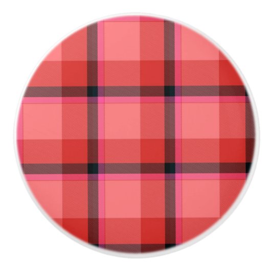 Tartan-Entwurf Keramikknauf (Vorderseite)