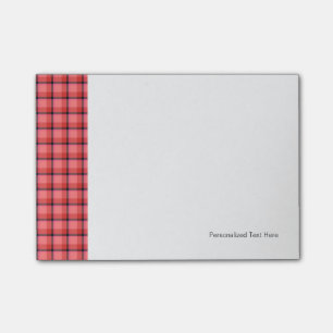Tartan-Entwurf Post-it Klebezettel