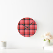 Tartan-Entwurf Runde Wanduhr (Zuhause)