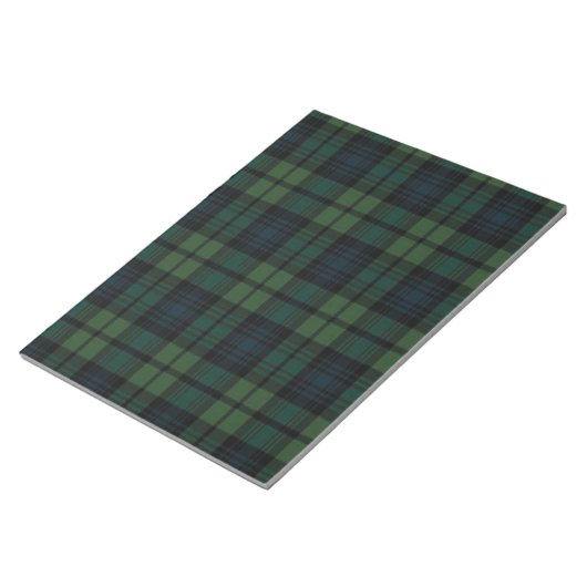 Tartan Fabric 11" x 8,5" Notepad - 40 Seiten Notizblock (angewinkelt)