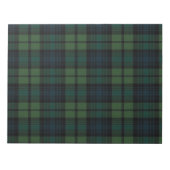 Tartan Fabric 11" x 8,5" Notepad - 40 Seiten Notizblock (Vorderseite)