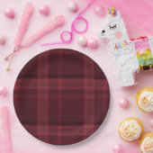 Tartan Fabric 9" Rundpapierplatte Pappteller (Party)