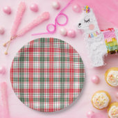 Tartan Fabric 9" Rundpapierplatte Pappteller (Party)