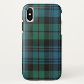 Tartan Fabric Case-Mate Tough iPhone X Fall Case-Mate iPhone Hülle (Rückseite)