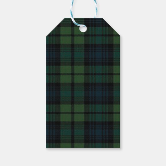 Tartan Fabric Gift Tag Geschenkanhänger (Vorderseite)