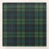 Tartan Fabric Glass Untersetzer (Vorderseite)
