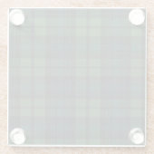 Tartan Fabric Glass Untersetzer (Rückseite)