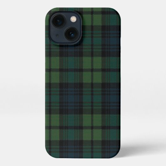 Tartan Fabric iPhone 13 Hülle (Rückseite)