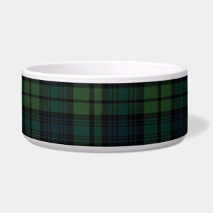 Tartan Fabric Large Pet Bowl Napf