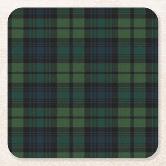 Tartan Fabric Paper Untersetzer (Vorderseite)