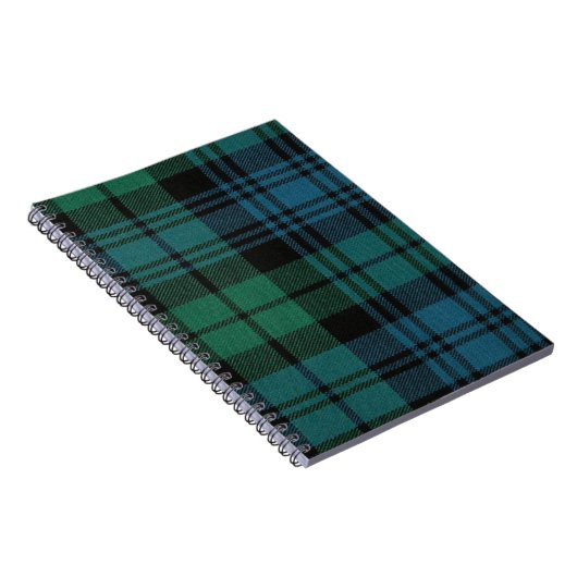 Tartan Fabric Spiral Foto Notebook Notizblock (Rechte Seite)