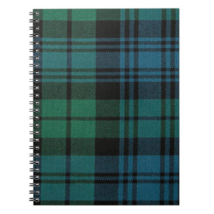 Tartan Fabric Spiral Foto Notebook Notizblock