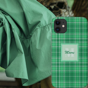 Tartan - Fall Dunkelgrün mit leichteren grünen Sha Case-Mate iPhone Hülle