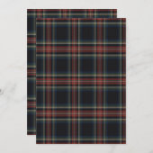 Tartan Flat Holiday Card Feiertagskarte (Vorne/Hinten)