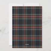 Tartan Flat Holiday Card Feiertagskarte (Rückseite)