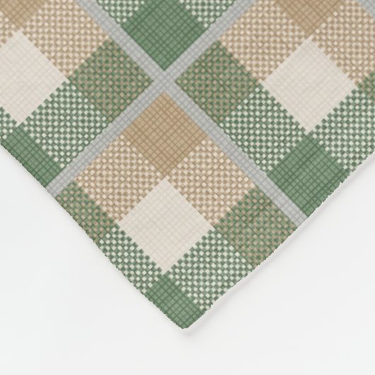 Tartan Fleecedecke (Ecke)