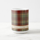 Tartan Frohe Weihnachten Gold Rahmen ID1141A Kaffeetasse (Mittel)