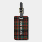Tartan Gepäckanhänger (Vorderseite vertikal)