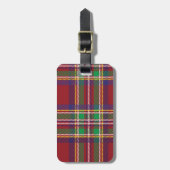 Tartan Gepäckanhänger (Vorderseite vertikal)