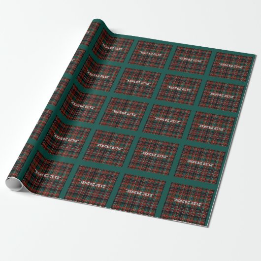 Tartan Geschenkpapier (Ungerollt)