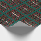 Tartan Geschenkpapier (Ecke)
