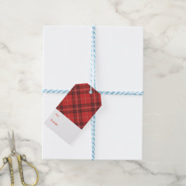Tartan Gift tag Geschenkanhänger