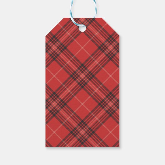 Tartan Gift tag Geschenkanhänger (Rückseite)