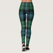 Tartan Green Clan Campbell Kariert Leggings (Rückseite)