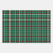 Tartan - Green White Russet Red Geschenkpapier Set (Vorderseite 2)