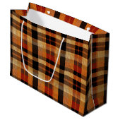 Tartan Große Geschenktüte (Vorderseite Schrägansicht)