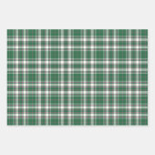 Tartan - Grün-Elfenbeinrot-Rose Geschenkpapier Set (Vorderseite 2)