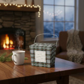 Tartan-Gunstbox mit handgezeichneter persönlicher  Geschenkschachtel