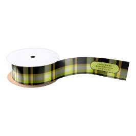 TARTAN HANDFASTING RIBBON PERSONALISIERTE NAMEN SATINBAND