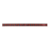 TARTAN HANDFASTING RIBBON PERSONALISIERTE NAMEN SATINBAND (Vorderseite)