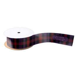 TARTAN HANDFASTING RIBBON PERSONALISIERTE NAMEN SATINBAND