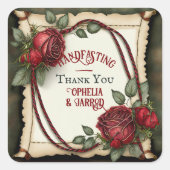 TARTAN HANDFASTING STICKERS FÜR GÜNSTIGE ENVELOPEN (Vorderseite)