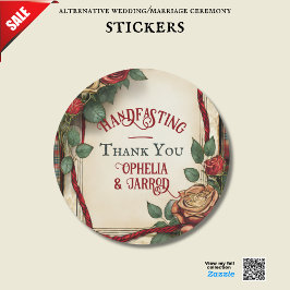 TARTAN HANDFASTING STICKERS FÜR GÜNSTIGE ENVELOPEN