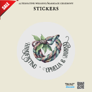 TARTAN HANDFASTING STICKERS FÜR GÜNSTIGE ENVELOPEN