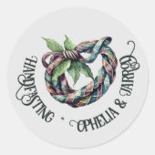 TARTAN HANDFASTING STICKERS FÜR GÜNSTIGE ENVELOPEN (Vorderseite)