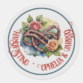 TARTAN HANDFASTING STICKERS FÜR GÜNSTIGE ENVELOPEN (Vorderseite)