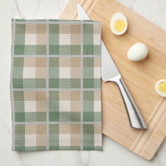 Tartan Handtuch (Viertel Falte)