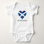 Tartan Heart - Schottland Baby Strampler (Vorderseite)