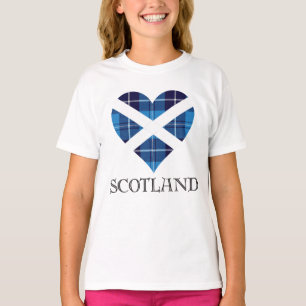 Tartan-Herz - Schottland T-Shirt