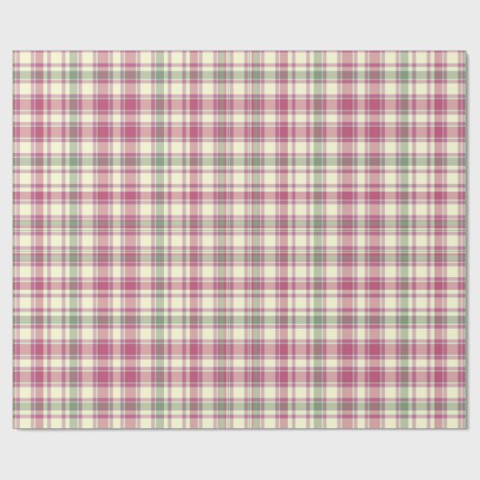 Tartan Holiday Geschenkpapier (Flach)